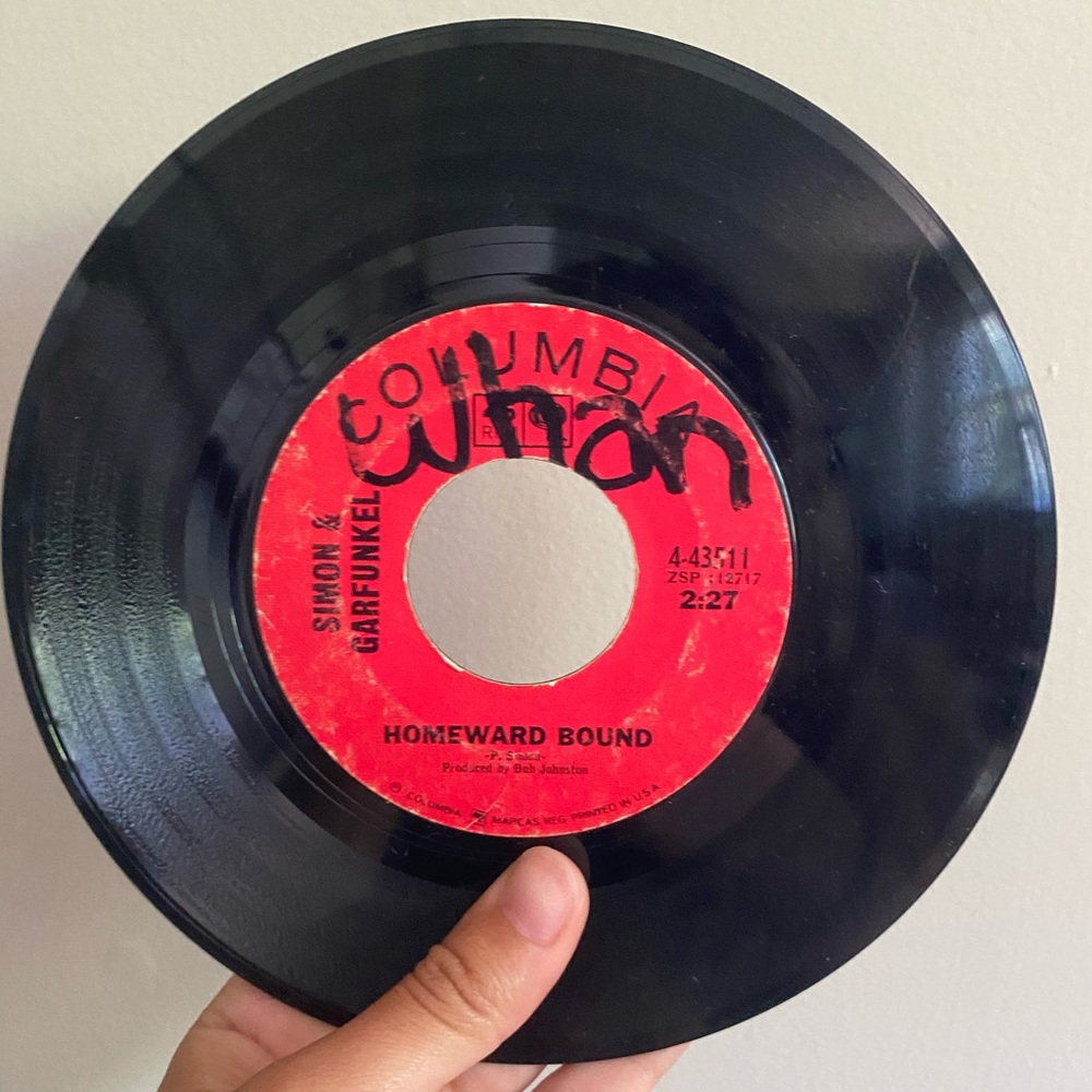 COLJMBIA RECORDS SIMON & GARFUNKEL RECORD